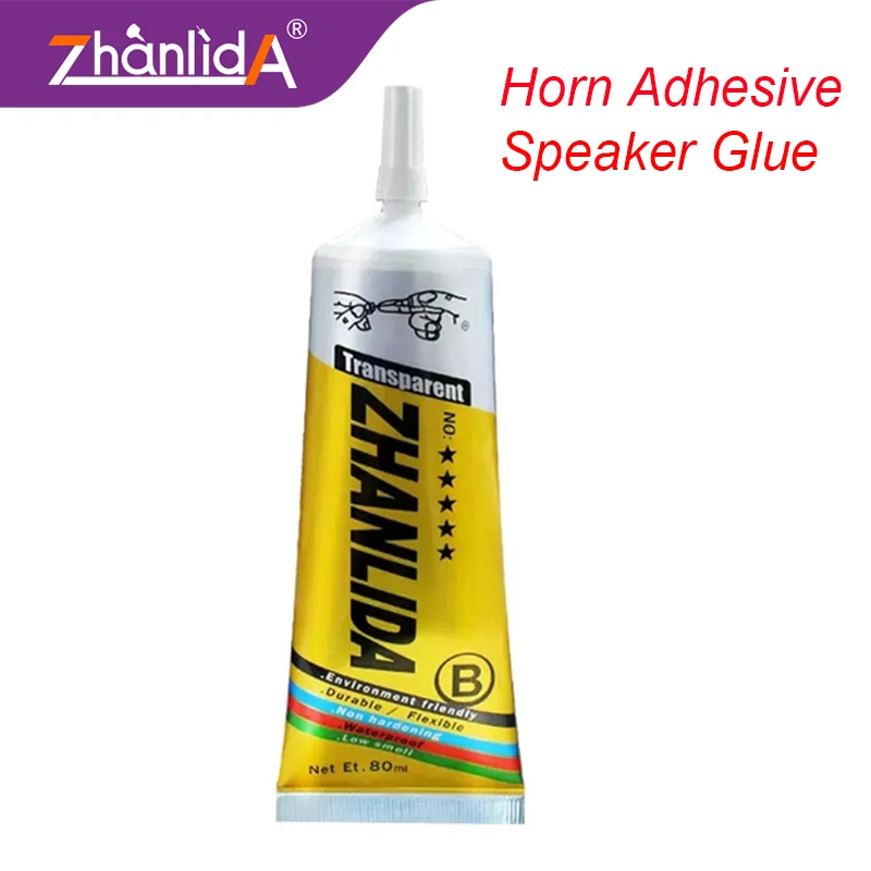 Zhanlida 15Ml 50Ml 80Ml Luidspreker Reparatie Lijm Schuim Zijdekap Rubber Rand Kegelbassin Sterke Lijm