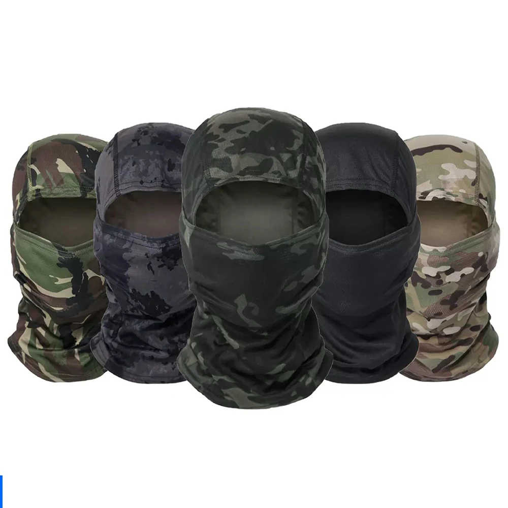 Tactical Camouflage Windproof Balaclava for Bicycle Riding Full Face Mask  Outdoor Hunting Hiking Head Warm Shield Ski Scarf