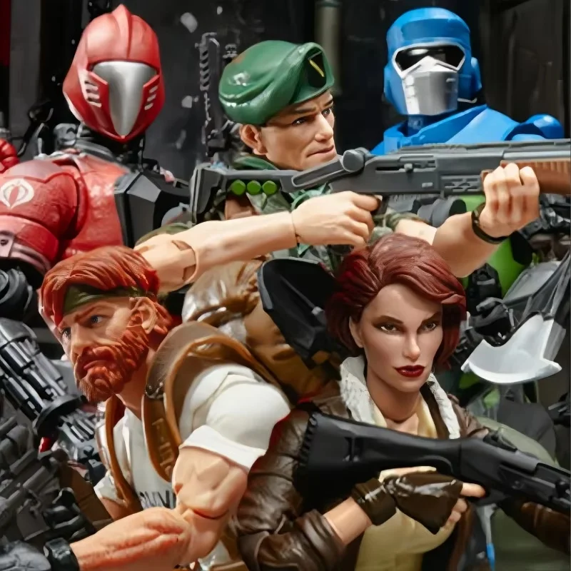 Nueva colección de figuras de acción de Anime de la serie clasificada Gijoe, figura G.L.Joe de 20cm, juguetes de ojos de serpiente Gl Joe, regalo sorpresa para niños