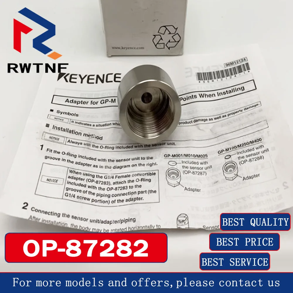 

Совершенно новая оригинальная гайка KEYENCE OP-87282 для цифрового датчика давления, 100% оригинал, на складе