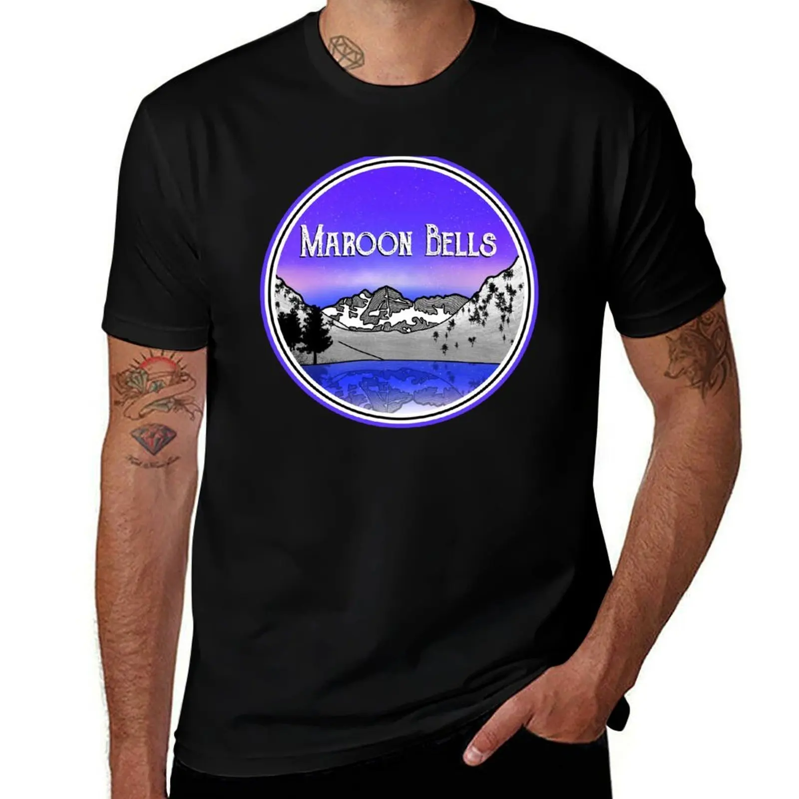 

Maroon Bells T-Shirt cotton t shirts man 100% t shirts for man pack cotton t shirt man designer T-shirt