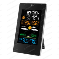 2024 Wireless Weather Station Color Display Outdoor Temperature and Humidity Smart Desktop Weather Digital Clock