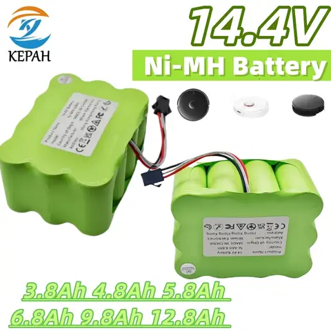 3800-12800 mAh Universal 14.4V SC Ni-Mh Battery｜Compatible with Lpega, KV8 XR210/XR510 Robot Vacuums