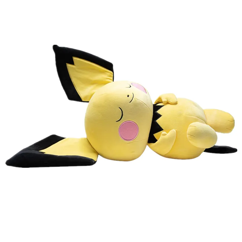 Pokemon Plushies Doll Kawaii Sleep Pichu Pikachu Anime Stuffed Animals Fnaf Movies Plush Toy Big Size Christmas Gifts For Kids