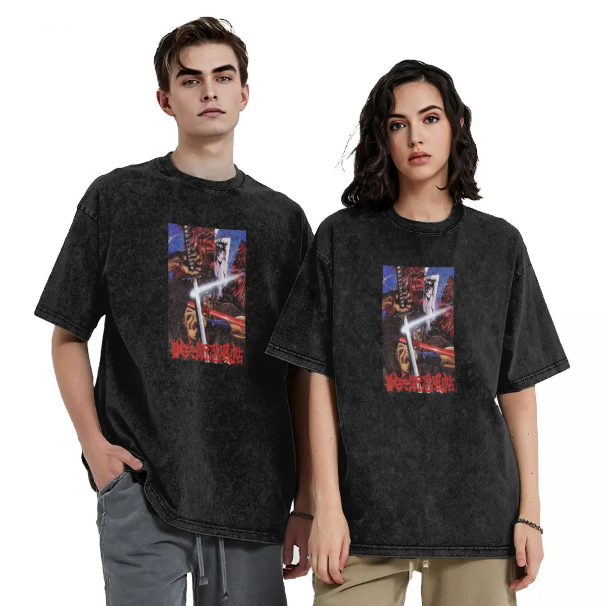 

Ninja Scroll T-Shirt aesthetic clothes oversized graphic tee summer tops mens big and tall t shirts