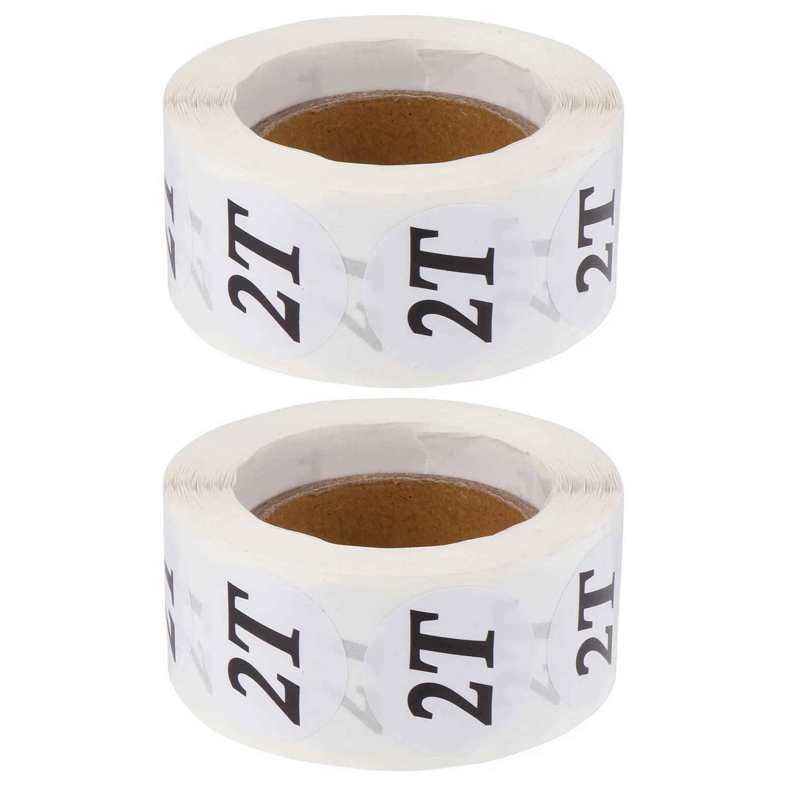 2 Roll Clothing Round Labels Self- Adhesive Size Sticker Stickers Premium Dress Baby Clothes