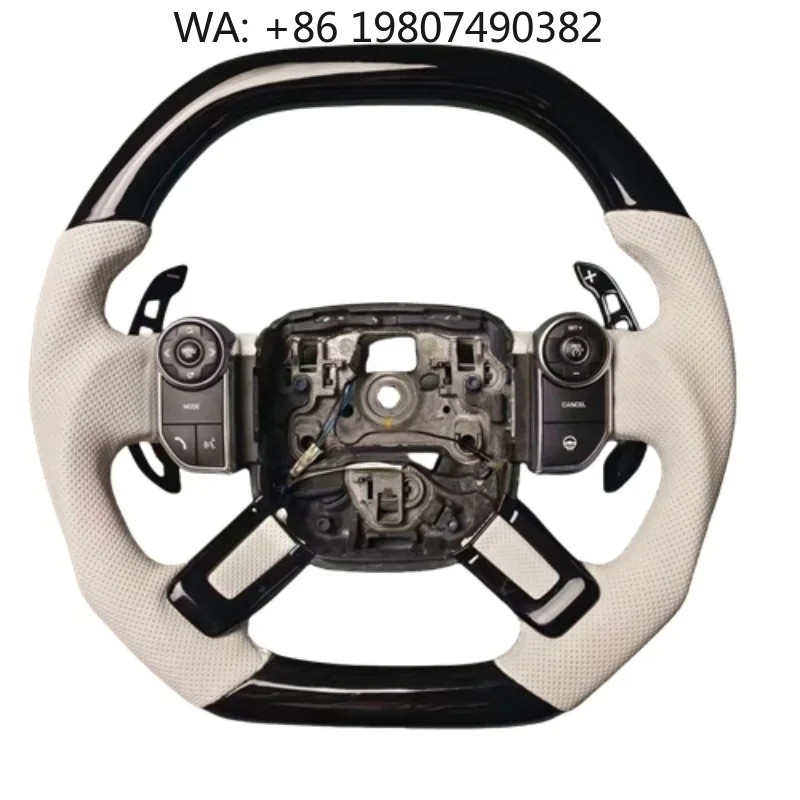 

40mm IP 3-Spoke LCI Leather Steering Wheel Custom Sport For New Compact Luxury Auto Interior