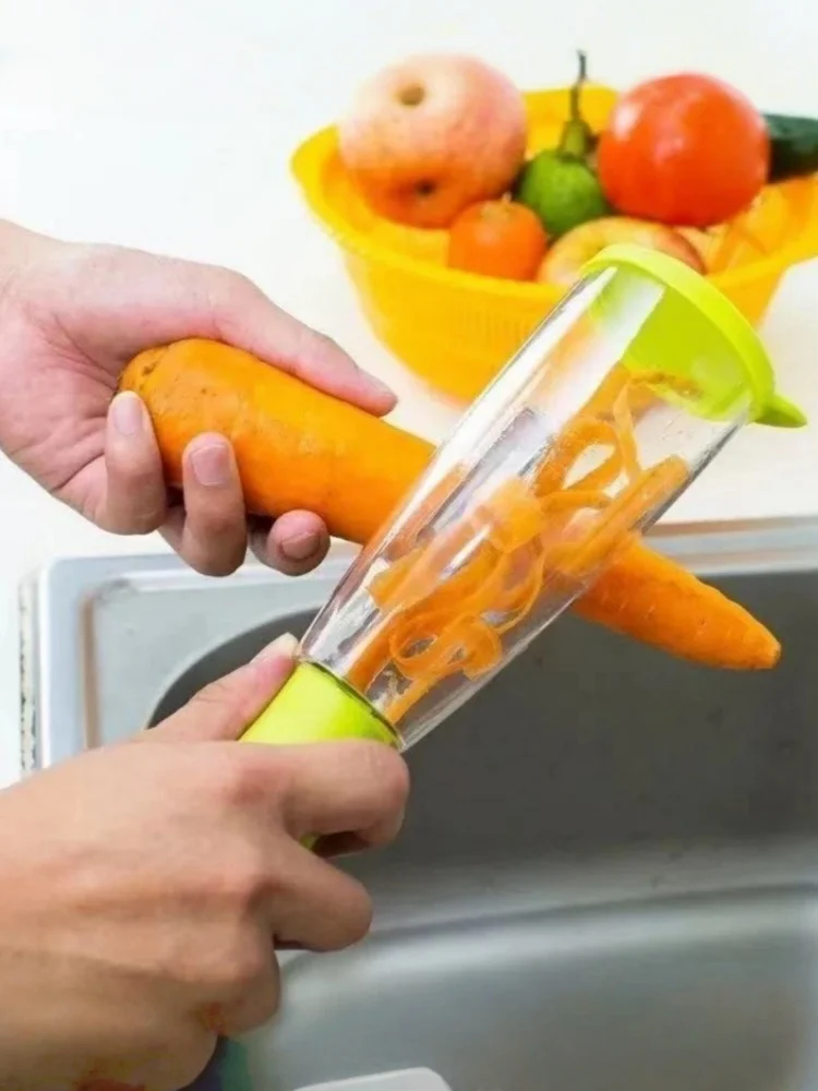 Peeler with storage box household peeler storage type peeler kitchen special anti-splash fruit and vegetable peeler