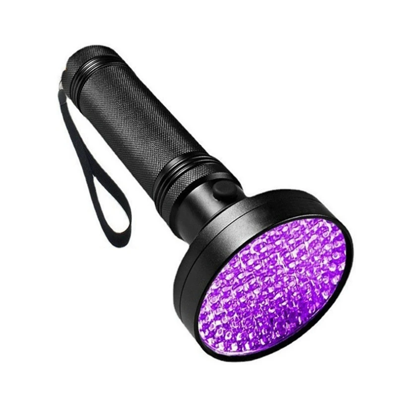 

100 LED Ultraviolet Light 100 LED UV Flashlight Outdoor Waterproof Aluminum Dry Lamp, Detection Of Currency/Urine Stains