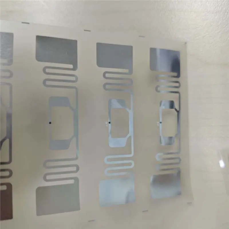 DTB8 for UHF RFID Tag 100Pcs 860-960MHz Long Range UCODE 9 Chip ISO18000-6C EPC Gen2 Dry Inlay 70x14mm PET Sticker