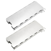 5-1set 8/10 Plates Folding Stove Windscreen with Storage Bag Aluminum Alloy Cooking Burner Windproof Screen for Camping Picnic