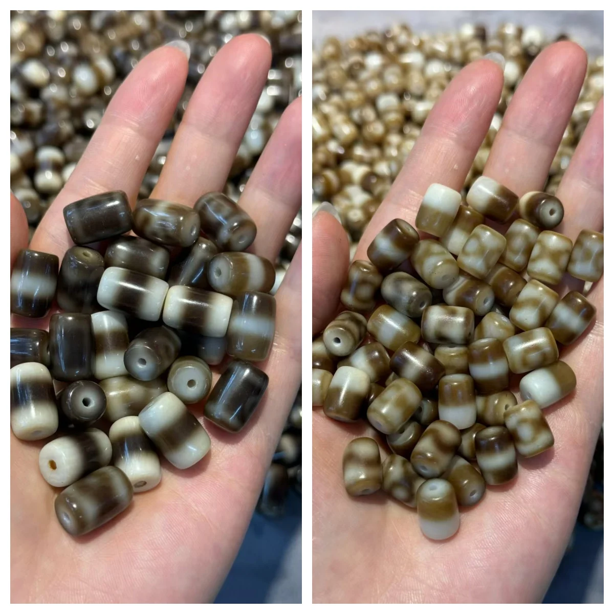 100 pcs/lot Limited time discount natural agate dzi Advanced craftsmanship Taiwan varieties Weathering lines Multiple patterns