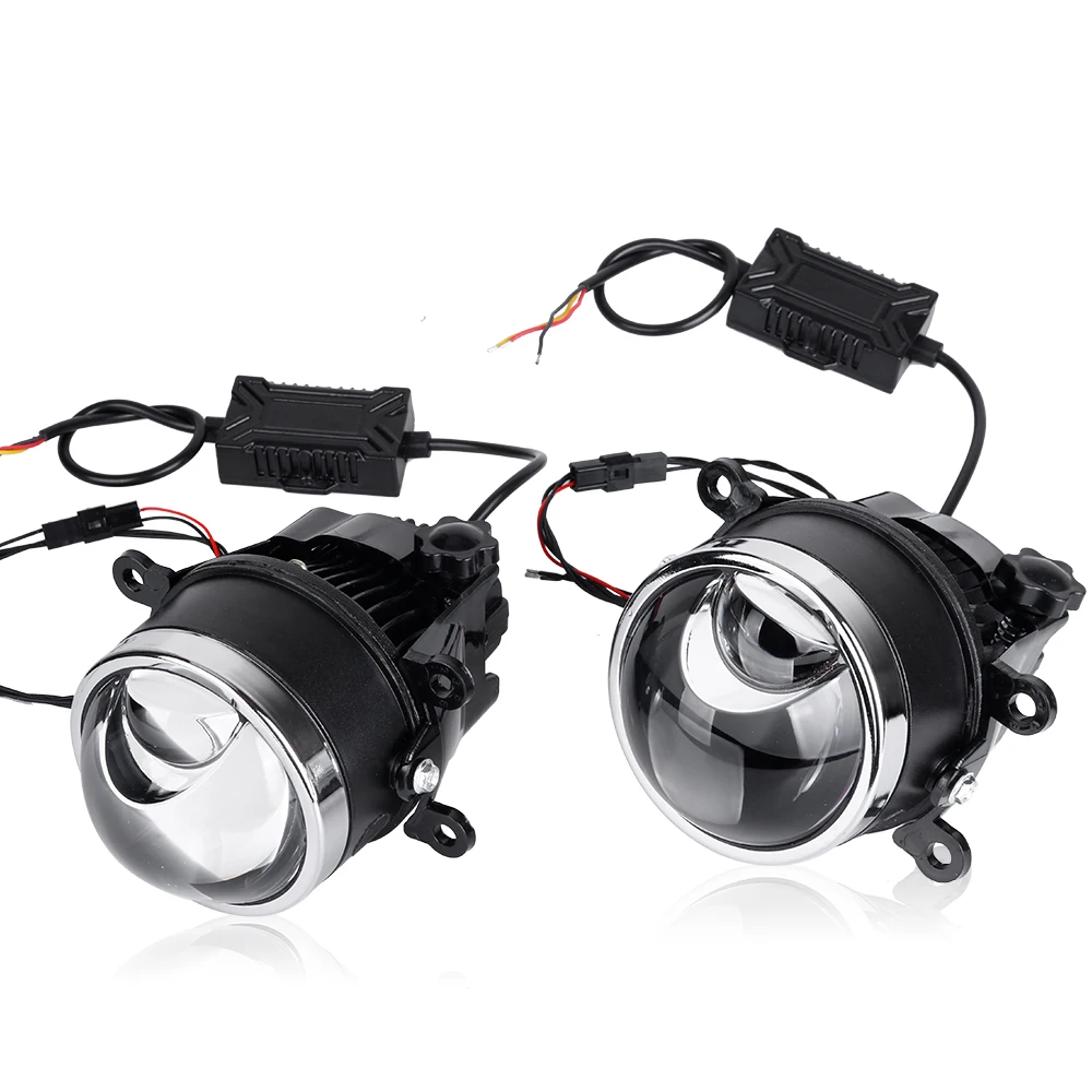 CQL 40w 3000k 6000k Hyperboloid matrix Bi LED Fog Lights For Ford Focus MK2 MK3 Fiesta Ranger Opel Suzuki