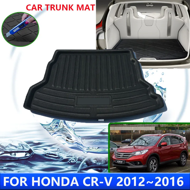 For Honda CR-V CR V CRV 2012~2016 2013 2014 2015 RE6 Car Rear Trunk Protector Pads Auto Waterproof Anti-Fouling Mat Accessories