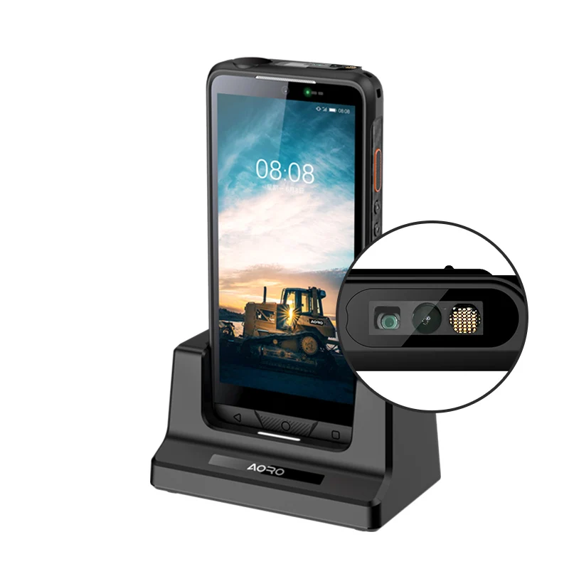 2D-Scanner, WLAN-Barcode-Scanner, 5,45 Zoll, Android 14, Handheld-PDA, UHF, RFID, wasserdicht, robust, mobiler PDA-Lager