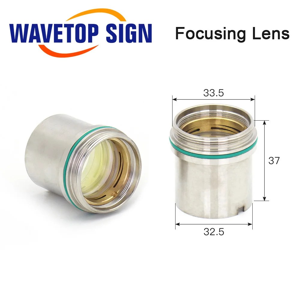 WaveTopSign Lente di collimazione con messa a fuoco laser D28 F100 125 150mm per testa di taglio laser a fibra Raytools BM109