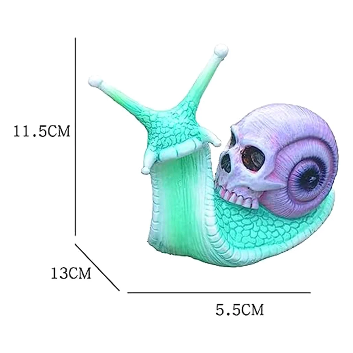 Halloween Skull Snail, Skull Sculpture, Home Decor Resin Crafts Outdoor Yard Decoration Skull Art Sculpture Ornament C