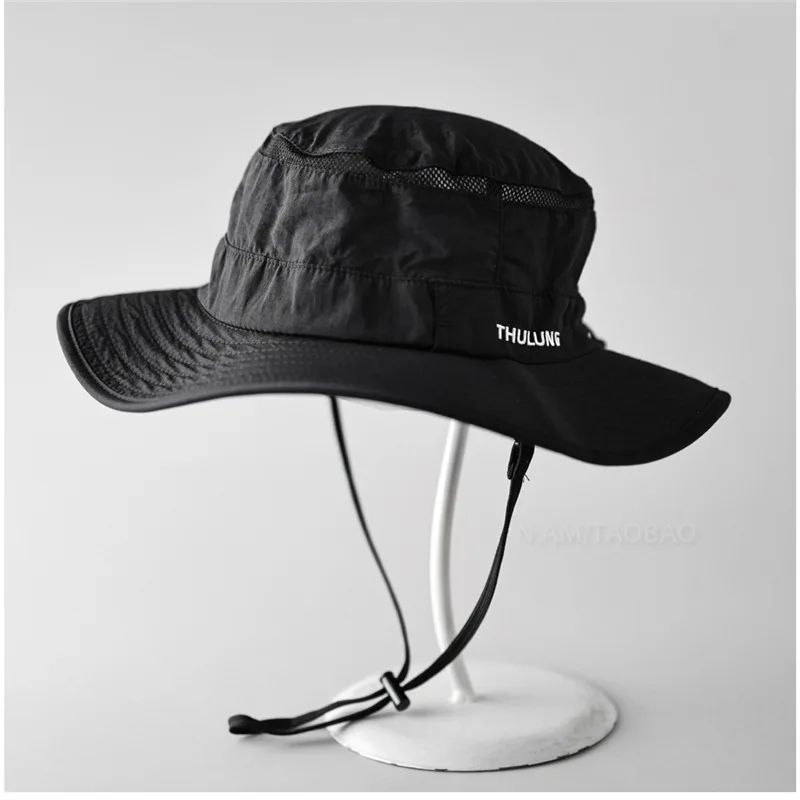 Summer New Quick-drying Mesh Breathable Bucket Hat Men Women Couple Hiking Camping Mountaineering Casual Sun Bucket Hat