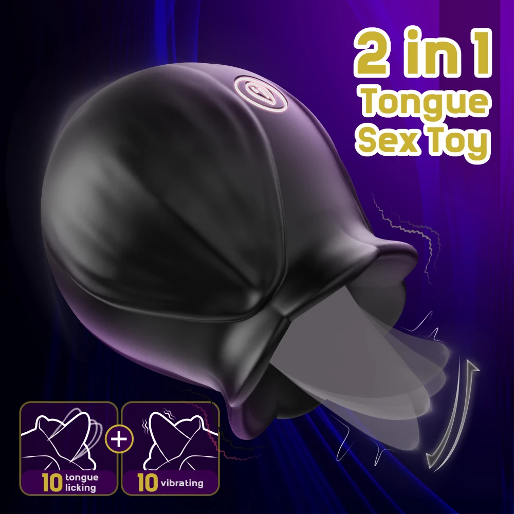 هزاز قوي لعق اللسان للنساء جهاز تحفيز البظر مدلك حلمات الفم الأنثوية البظر تهتز ألعاب جنسية وردية للبالغين #2