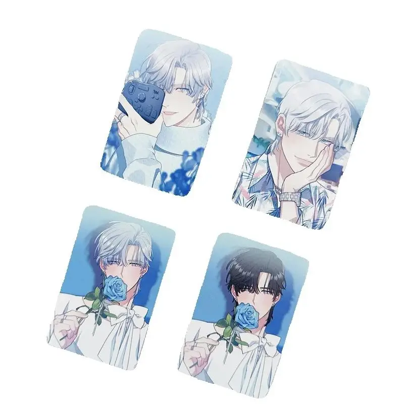 4 Pcs/Set Korean Manga Lomo Card Comic Characters 3 Inches Photocards Fans Collection Gift