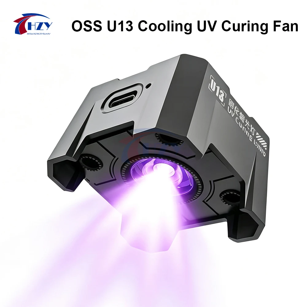 OSS TEAM U13 UV Curing Light Lamp with Cooling Fans Tools for Mobile Phones Motherboard IC Chip PCB Repair Smoke Exhaust