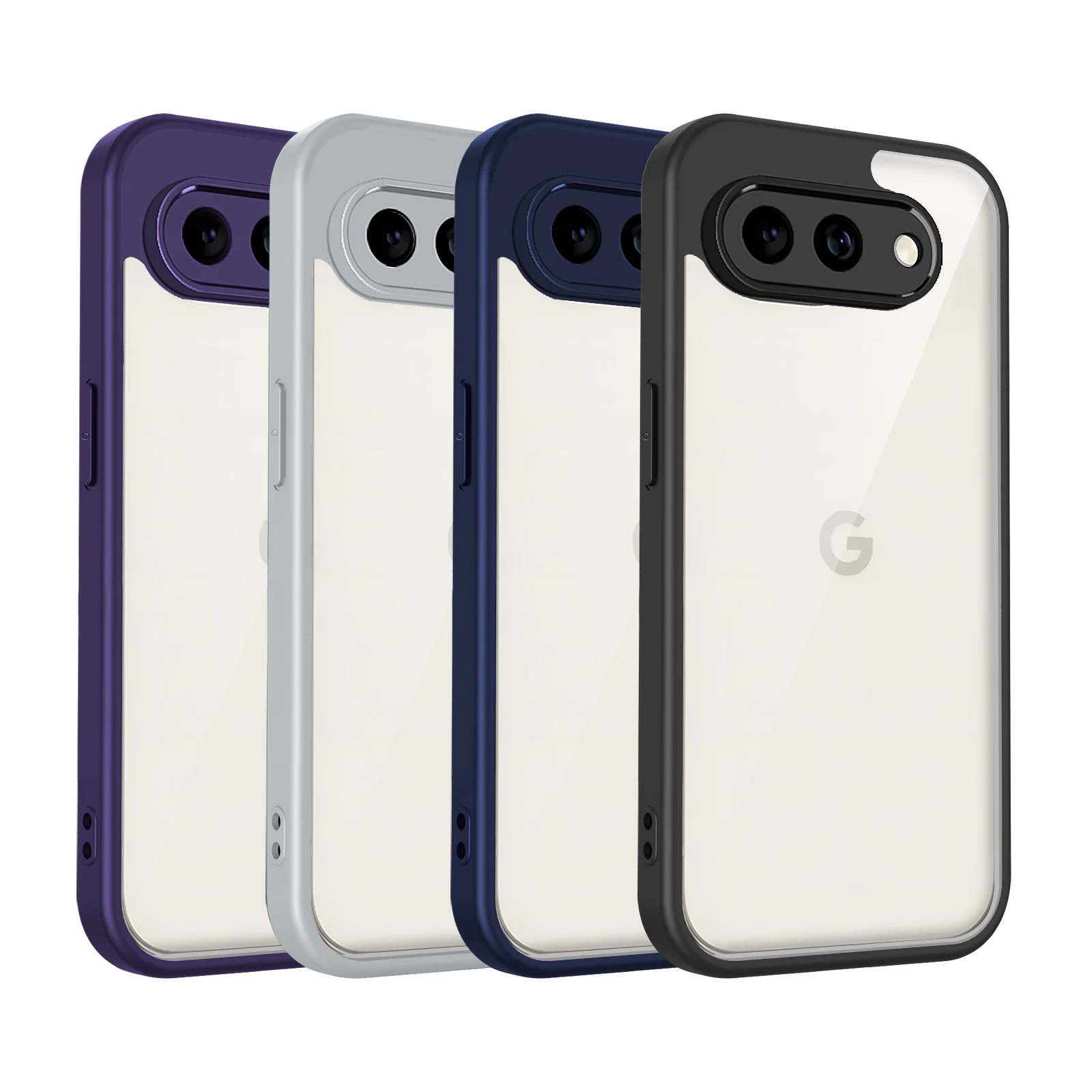 EUCAGR Für Google Pixel 10A 10 Pro 9A Stoßfest Silikon Bumper Harte Telefon Fall für Google Pixel 10 PRO XL Matte Zurück Abdeckung