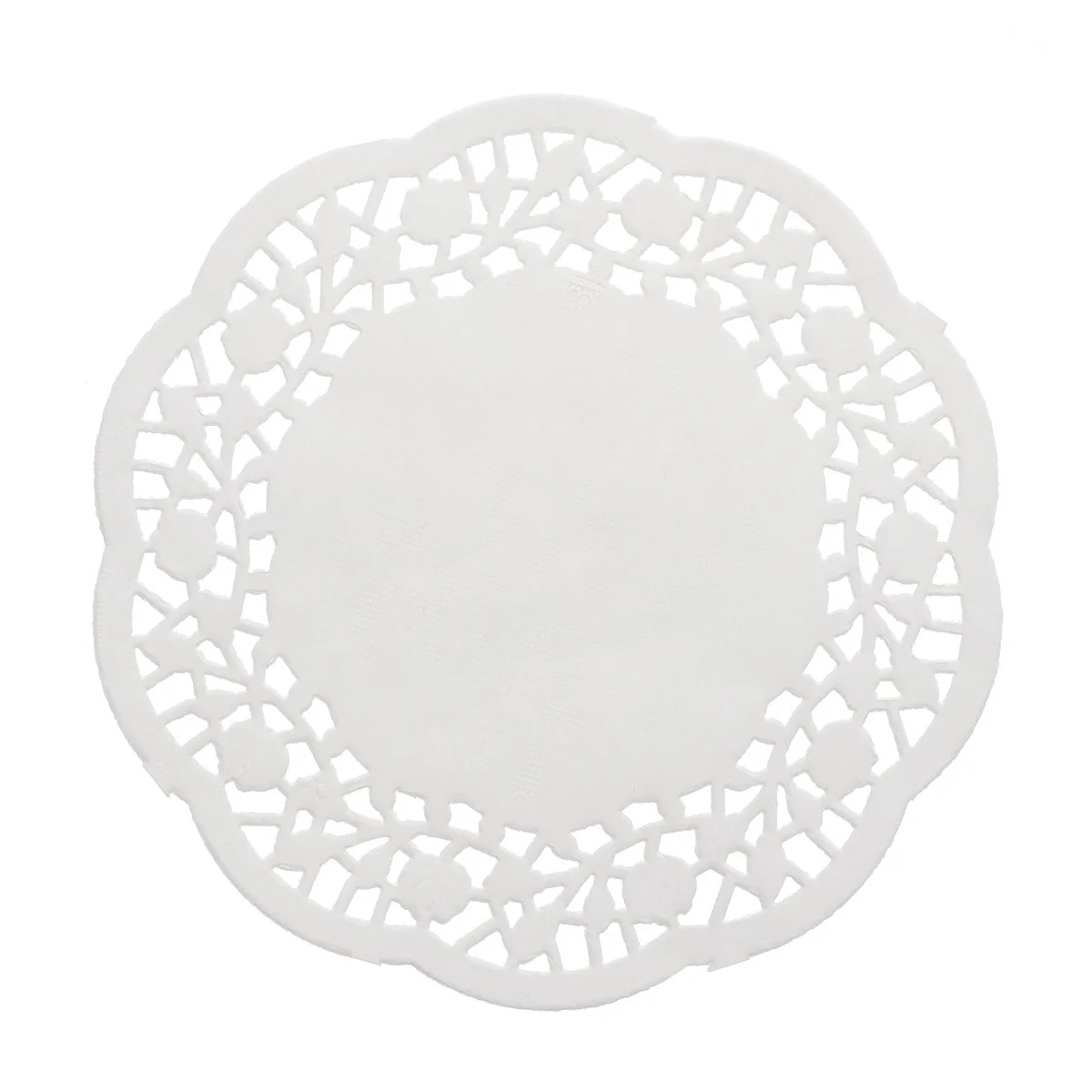 

100Pcs White Lace Round Cake Paper Doilies 5.5 Inch Oil Absorbing Decorative Pads for Baking Parties Paper Doilies