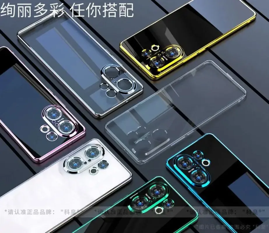 حافظة هاتف من السيليكون رفيعة للغاية لهاتف VIVO V60 V 60 مطلية بالكهرباء غطاء خلفي شفاف مقاوم للصدمات لهاتف VIVO S30 S 30