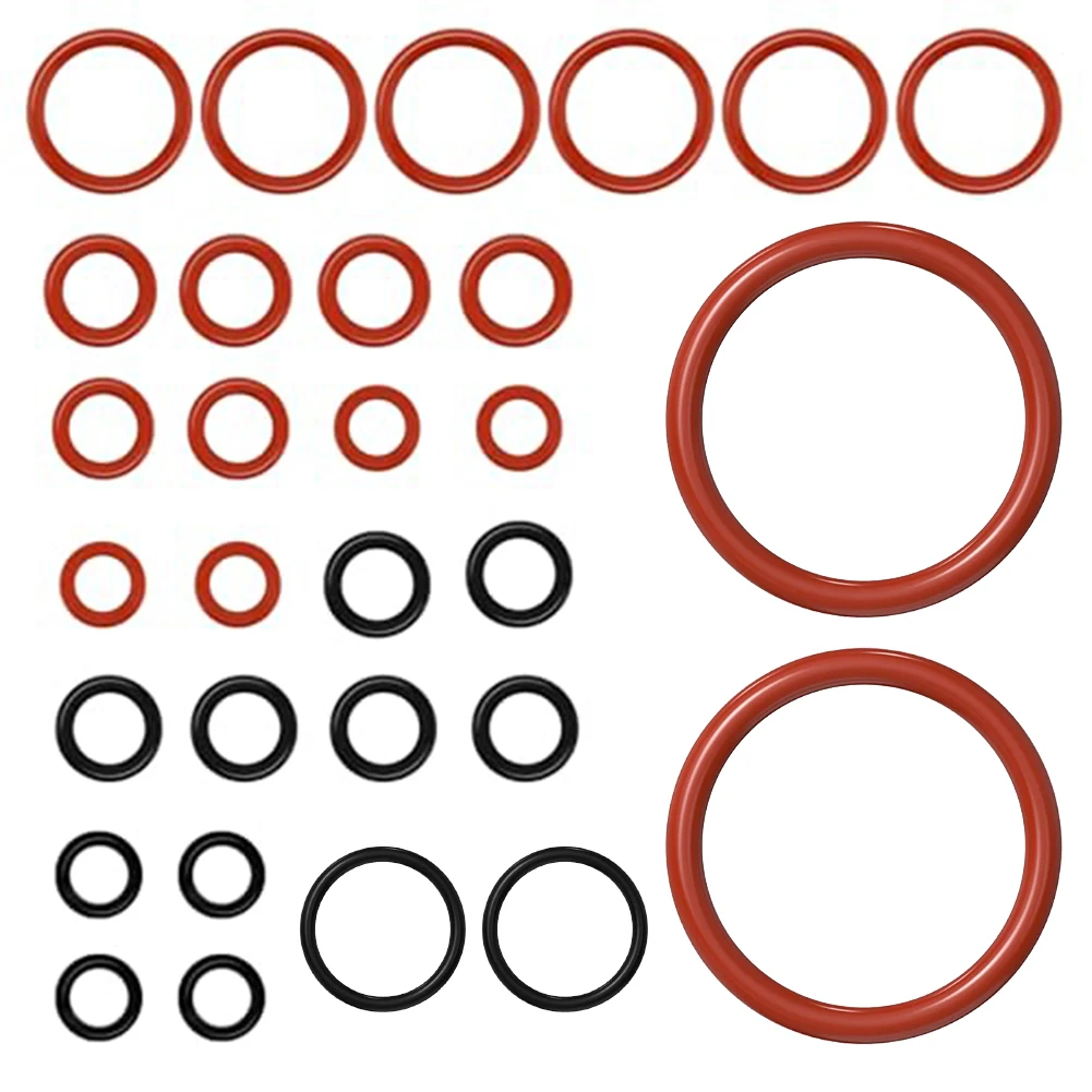 30 peças anel de vedação o-ring juntas de silicone o-ring selos para máquina de café saeco válvula de vapor acessórios de válvula de saída de água