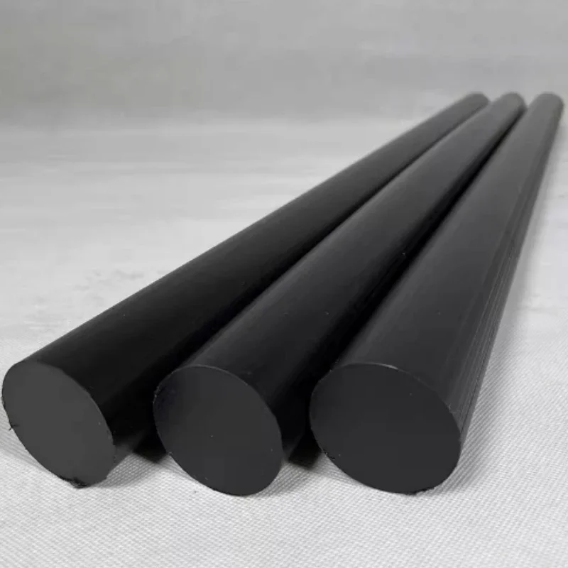 1-12 stuks Diameter 3/4/5/6/8/10/12/15/20/25/30/35/40mm Zwart PA6 Puur Nylon Staven Plastic Bar voor CNC Bewerking Lengte 500mm