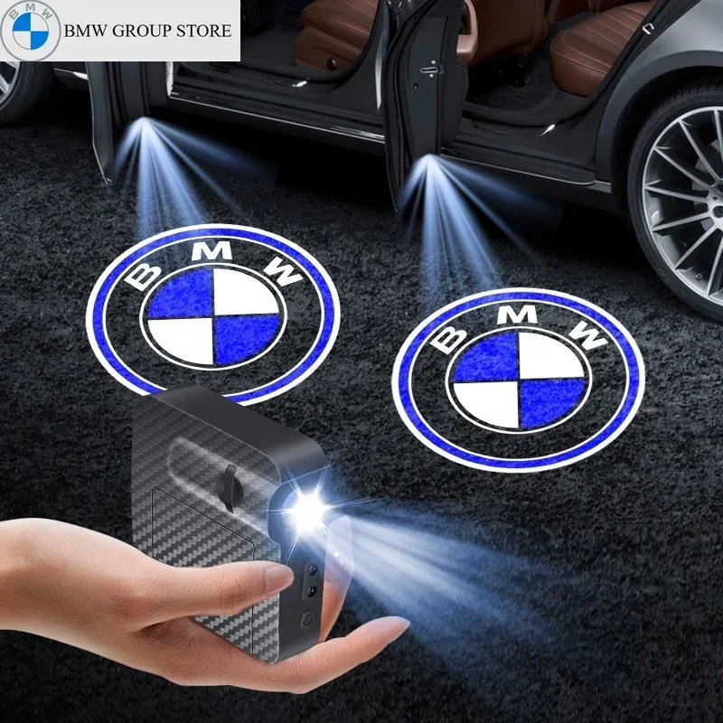 

BMW GROUP 2/4Pcs Car Door Decoration 3D Wireless Projector Lamp HD Welcome Light For BMW M Power F10 F31 E36 E39 E87 E90 X3 X5