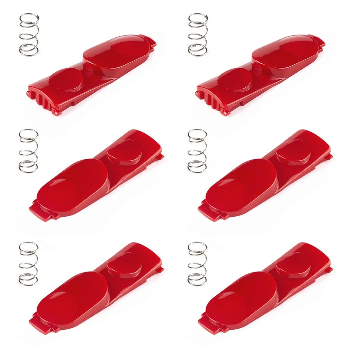 ABLJ – Tube de baguette/tête de nettoyage, bouton de languette de verrouillage pour Dyson V7 V8 V10 V11 V15, bouton d'outil de remplacement sous vide avec ressort, 6 pièces