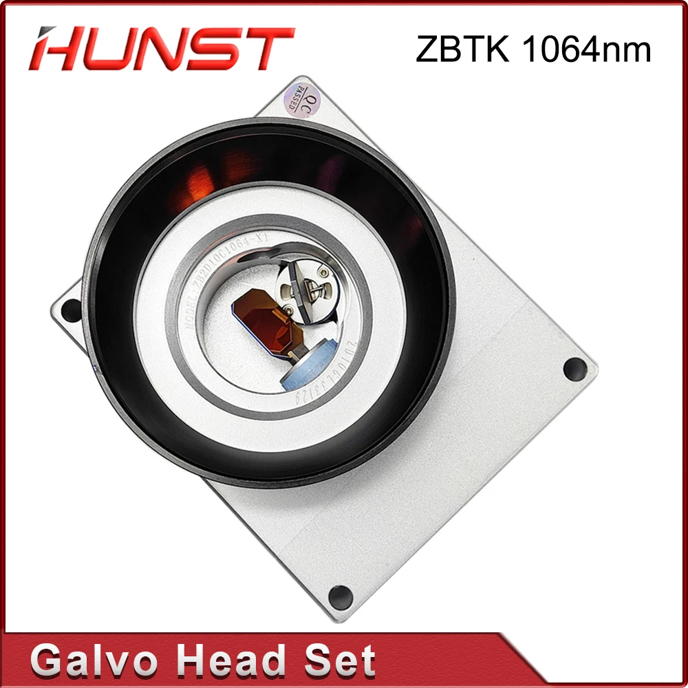 Hunst ZBTK Fiber Laser Scan Galvo Head Set 1064nm Apeature 10mm Galvanometer Scanner with Power Supply