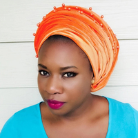 2022 Plain Velvet Hijab Turban Cap Muslim Long-tailed headscarf Hat Islamic Under Scarf Bonnet Ladies African Wrap Head Scarves