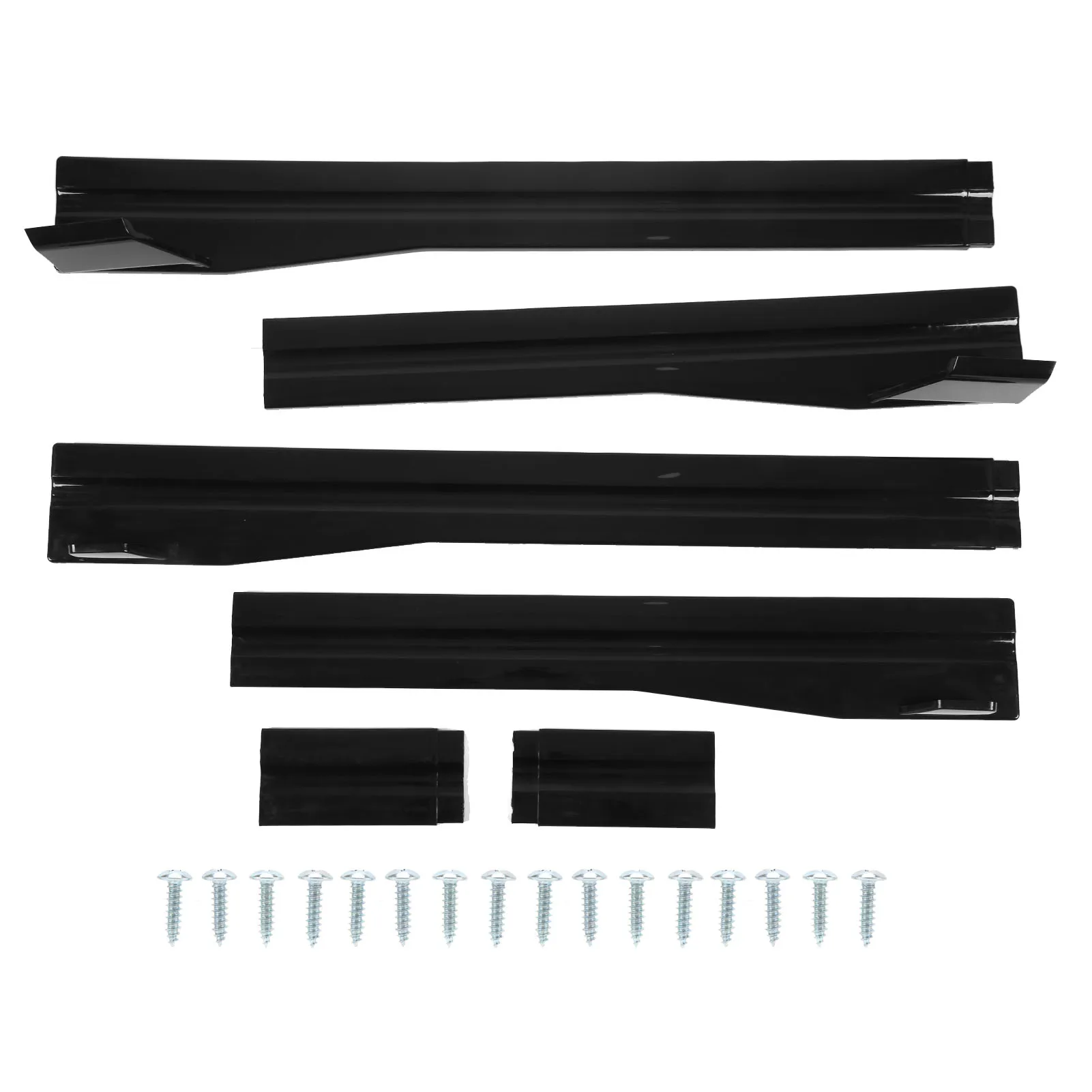 

2.2m Glossy Black Car Side Skirts Rocker Panel - Universal Exterior Lower Side Line Extender