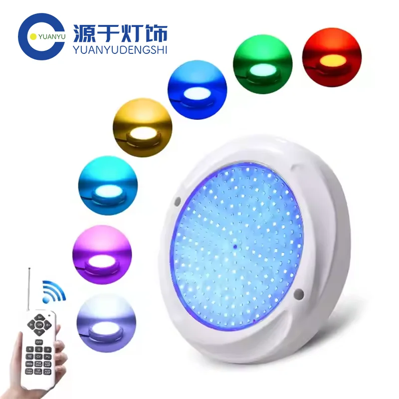 12V RGB Pool Lamp 18W 25W 35W IP68 Waterproof Remote Control Resin Filled Led Swimming Pool Light
