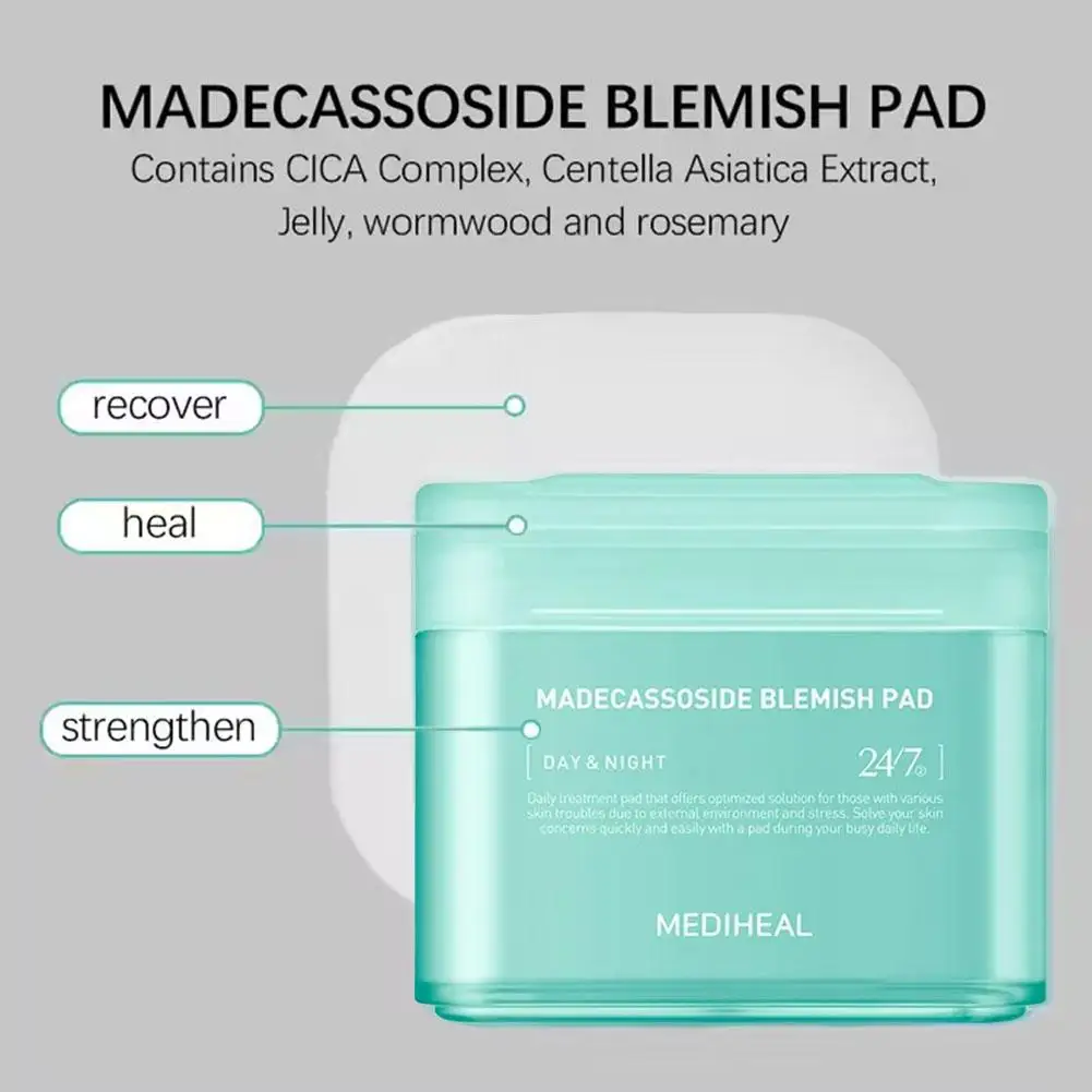 Centella asiática calmante óleo controle limpeza almofadas de algodão hidratante nutritivo melhorar problemas da pele comprimidos de limpeza