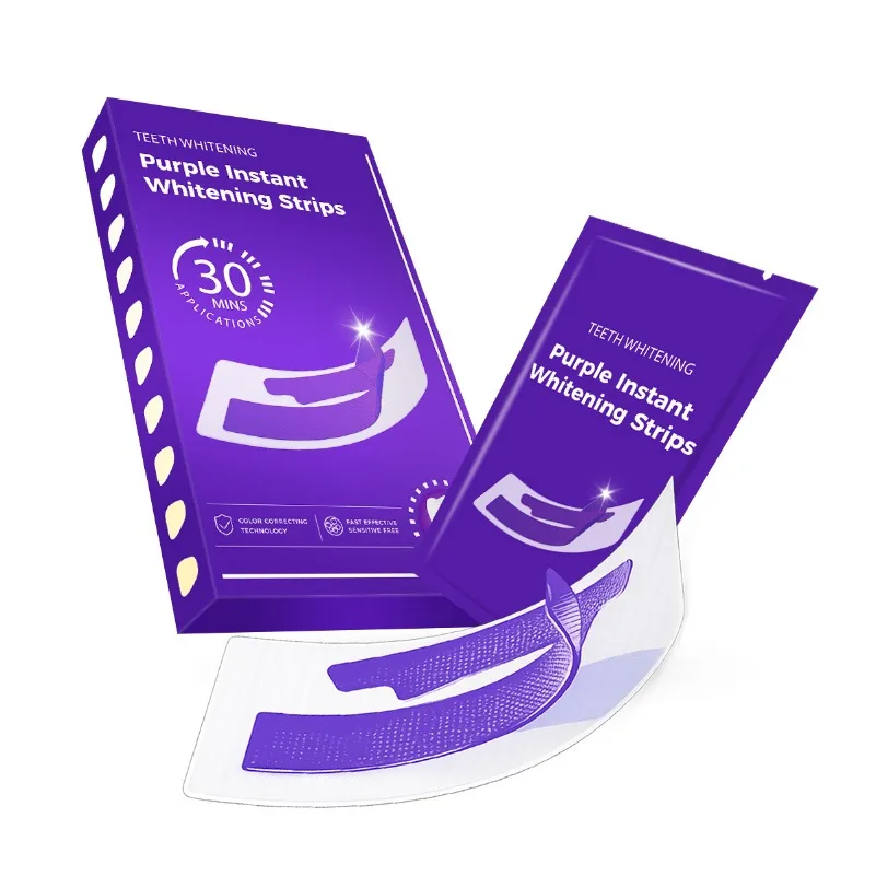 New V34 Purple Toothpaste V34 Whitening Strips Purple Box, Whitening Toothpaste