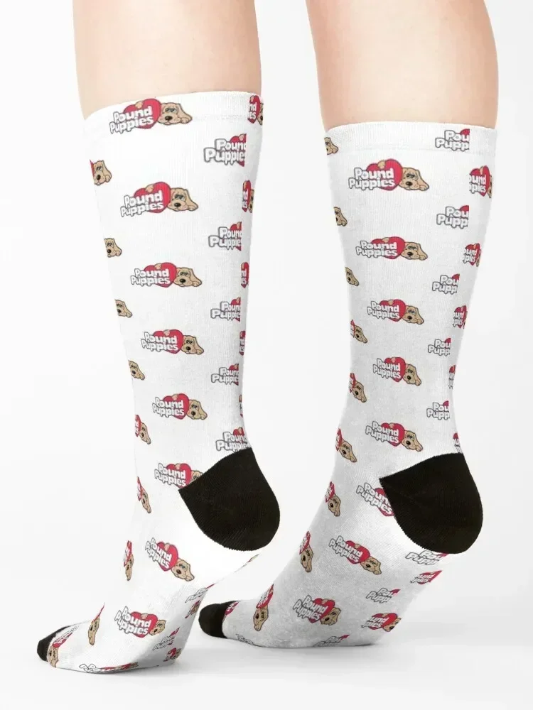 Pound Puppies 80's toys, and cartoon Socks sport christmass gift summer hiking Woman Socks Men's