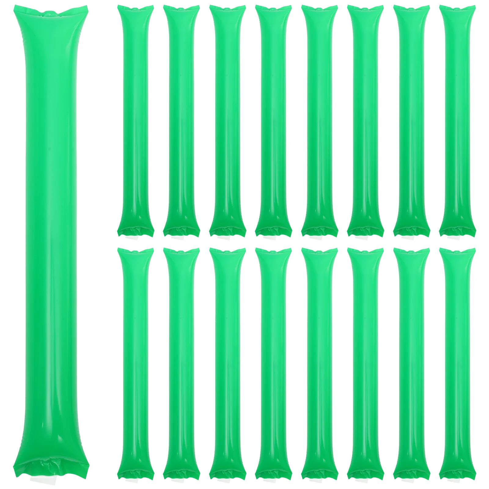 40 Pcs Inflatable Stick Cheering Fan Print Sticks Noise Maker Green Party Leaders