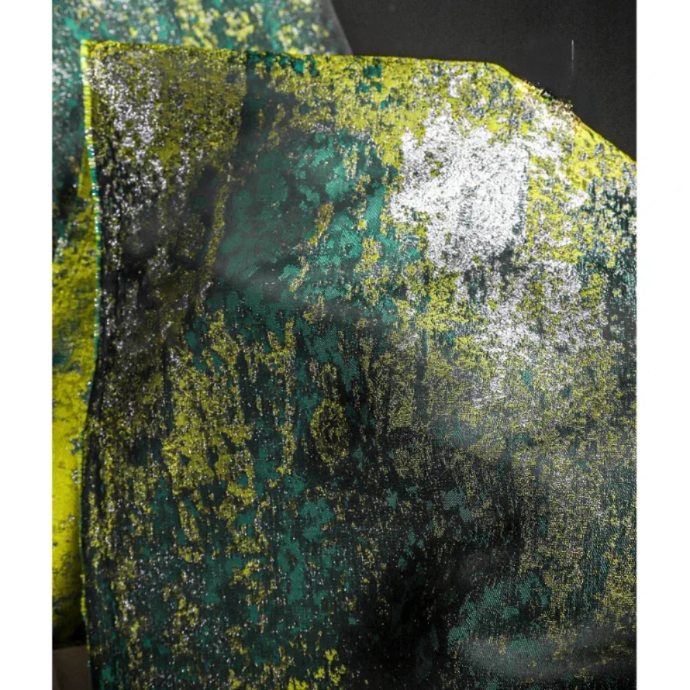 

Gilded Jacquard Fabric for Clothing Fashion Cheongsam Designer Fabrics Cloth Diy Sewing By The MeterPolyester Material