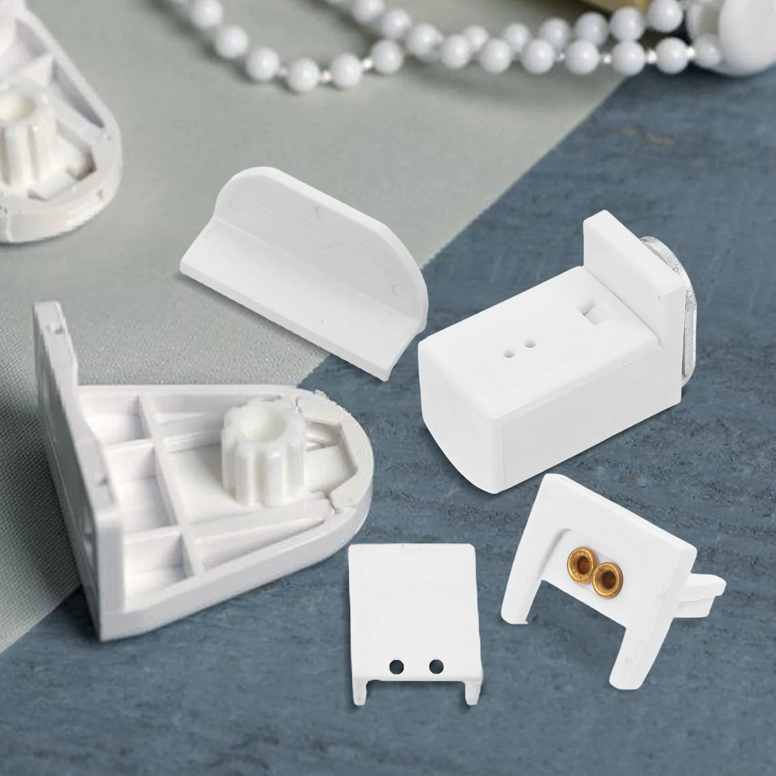 

18Pcs Pleated Curtain Mounting Brackets Folding Curtain Accessories for Vertical Blind Replacement Window Blind Bracket Repair