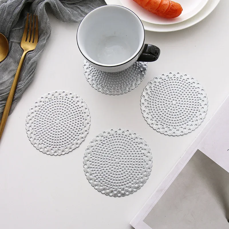 

1pcs Drink Cup Coasters Kitchen Mat PVC Placemat Hot Pad Table Placemats Dining Table Mat Heat Insulation Non-Slip Kitchen