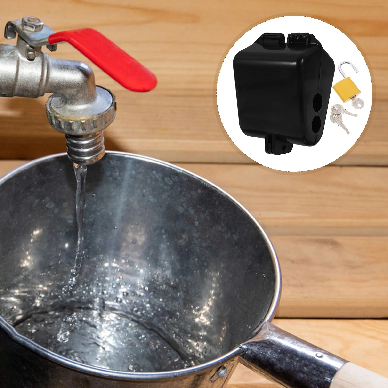 

Outdoor Spigot Lock Waterproof Anti-Theft Key Lock for Garden Hose Hose Bibs Protection Water Supply Outdoor Faucets Protector