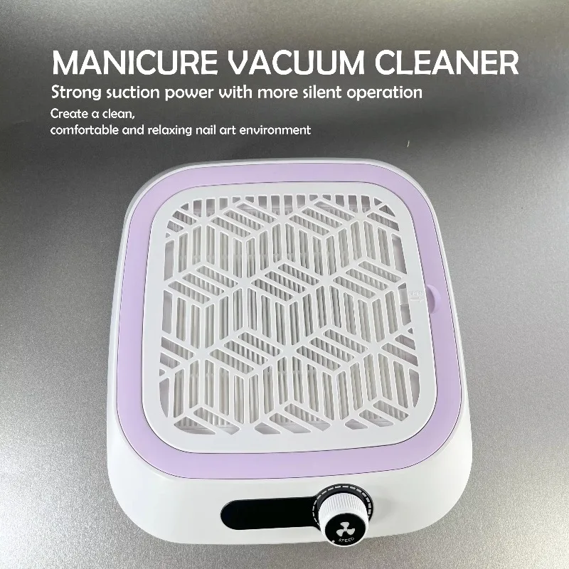 Strong Suction Nail Dust Collector with Turbine Brushless Motor and Ash Separation Filter Efficient Cleaner That Does Not Run