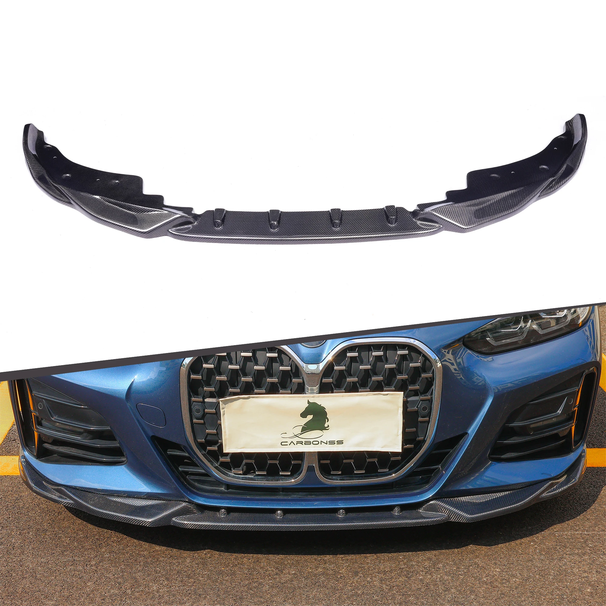 

Hot Sales Carbon Fiber Body Kit MAX Type Front Bumper Lip Fit For G22