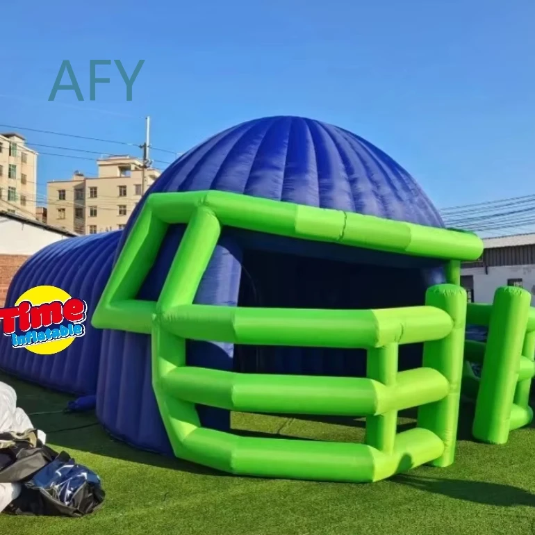 Inflatable Baseball Tunnel Tent for Sports Event Custom Helmet Tunnel Advertising Inflatable Sports Training Equipment