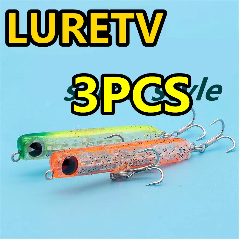 

8039 6 см 4,5 г 3 шт. LURETV ima приманка в одном стиле серии COLLET 4,5 г тонущая приманка-карандаш белый стержень окунь