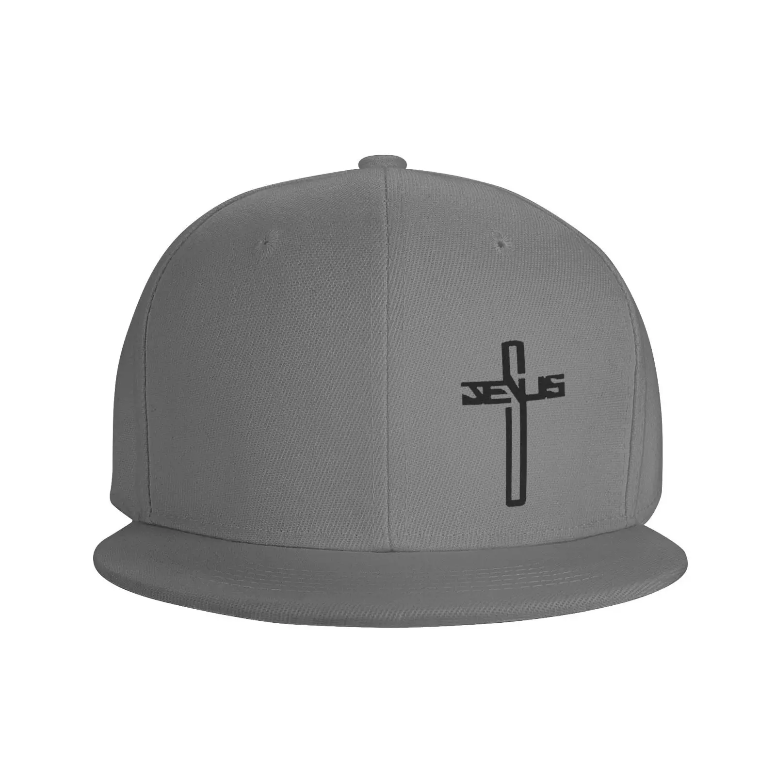 Casual Men Women Christian Jesus Cross Flat Ajustable Snapback Cap