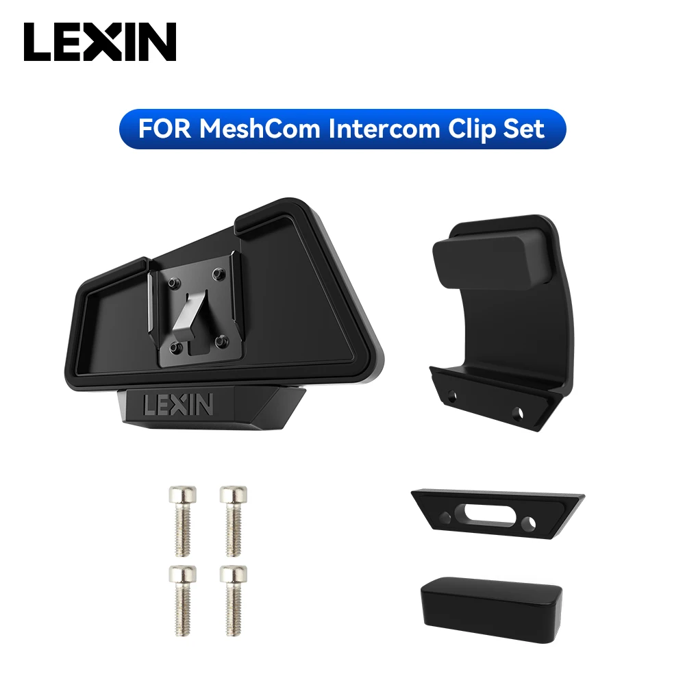 LEXIN-MeshCom mesh intercom 40MM headset&clip, headphones set for full/half helmet with Upgraded noise cancellation function